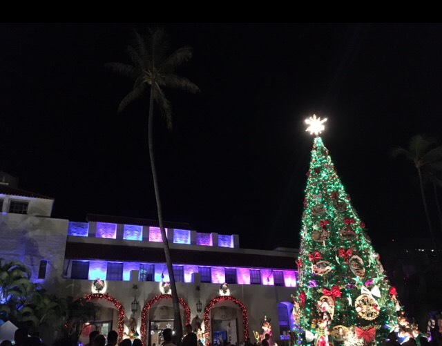ハワイ　クリスマス　ホノルル市庁舎