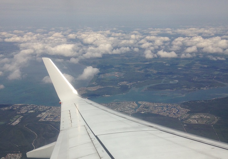 飛行機からの景色