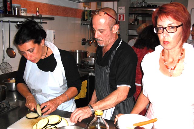 ミラノの有名レストランのシェフによるお料理教室