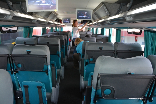 クルス・デル・スル社のデラックス・バスのスタンダード・シート