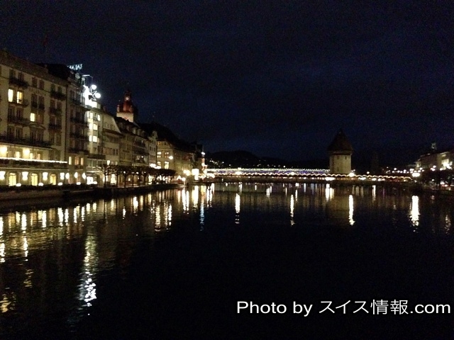 夜景とカペル橋