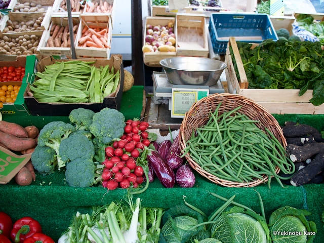 日本でも定番のものからフランスならではの野菜まで色々