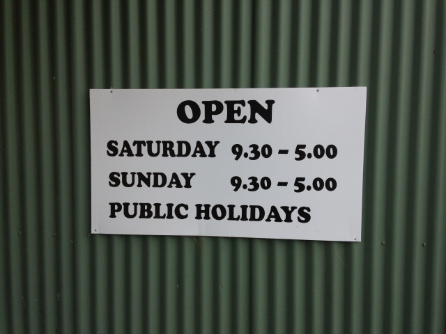 週末と祝日のみのオープンはオーストラリアでも珍しい