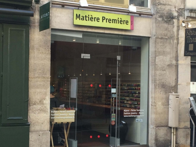 ビーズが充実している「Matière Première」