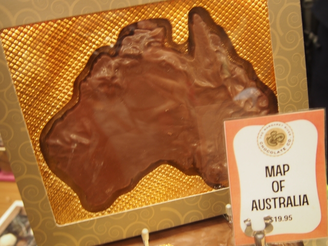 お土産にピッタリな、オーストラリア大陸チョコレート