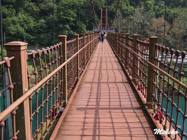 南勢渓にかかる吊り橋