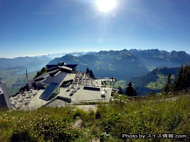 シュタンザーホルン山頂の風景