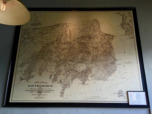 古いサンフランシスコの地図