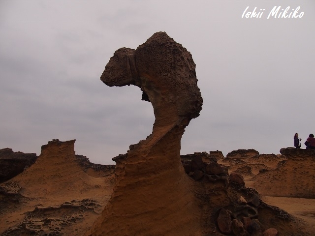 野柳地質公園の自然に作られた奇岩