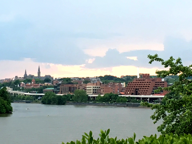 Potomac river and Georgetown