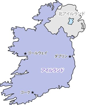 アイルランド地図